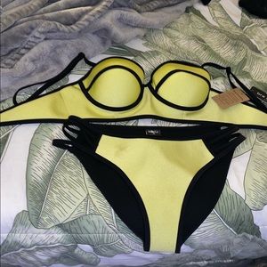 Neon Foam Two-piece Swimsuit w/ Free Xtra Bottoms